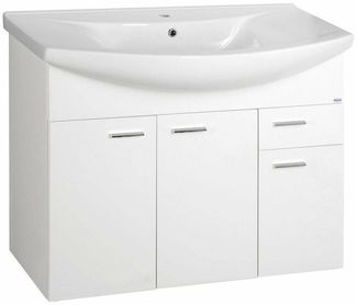 ZOJA Unterschrank 93 x 74 x 34 cm, weiß