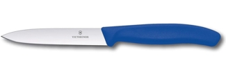 Victorinox | Swiss Classic | Blau | 10 cm Klingenlänge | perfekt für Tomaten und Gemüse