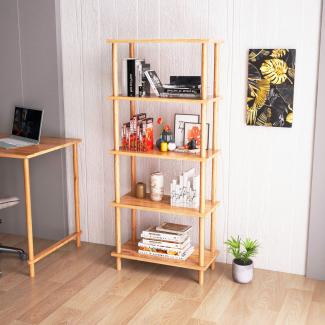 Standregal Hirvensalmi 137x60x29 cm Holzoptik [en. casa]