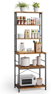 Bealife Standregal Küchenregal, Standregal mit 6 Ablagen