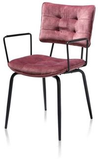 2er Set MANOU Armlehnstuhl rot