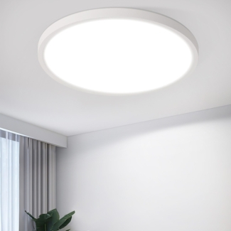 ZMH Deckenlampe LED Deckenleuchte Flach - Schlafzimmerlampe 18CM Badezimmerlampe 15W Küchenlampe Schlafzimmer weiß Deckenbeleuchtung Flurlampe Decke Badlampe 6500K für Küche Flur