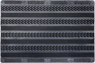 ASTRA Fußmatte Rubic329, rechteckig, Höhe: 8 mm, Gummi Fussmatte mit Rillen, rutschfest
