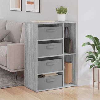 vidaXL Sideboard mit Schubladen Graues Sonoma 60 x 33,5 x 84 cm 8000473