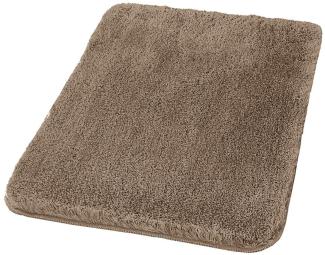 Primaster Badteppich taupe 55 x 65 cm Badematte Badvorleger Duschvorleger Bad