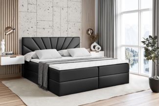 ALTDECOR Boxbett MILTIO (Multipocket-Matratze H4, H3 Matratze Bonellfederung, Topper, Kopfteil)
