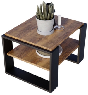 CraftPAK Couchtisch Wohnzimmertisch aus hochwertigem Holz - Couchtisch 54T x 63B x 44H cm