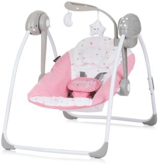 Chipolino Babywippe elektrisch Moonlight Musikfunktion, Fernbedienung, klappbar rosa