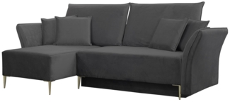 Ecksofa Mokoli (Farbe: Tiffany 19, Füße: Gold)