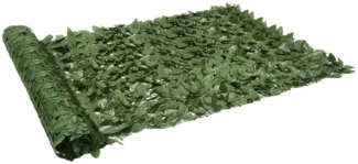 vidaXL Balkon-Sichtschutz mit Dunkelgrünen Blättern 300x150 cm 315491
