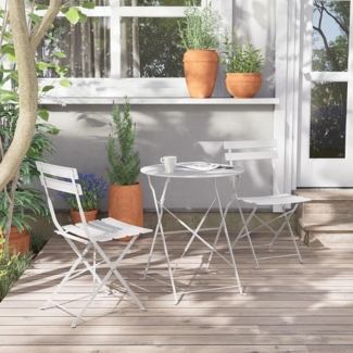 Grand Patio Bistro Set Gartenmöbel Stahl Klappbar Balkonset Hof