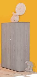 Mäusbacher Drehtürenschrank 2 Stangen, 1 Boden, Nelson Eiche Dekor - 80x152x42 (BxHxT)