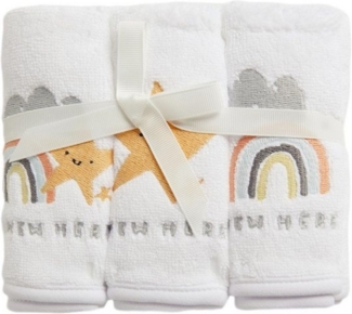 Next Handtücher 3 Stk. Waschlappen 100 % Baumwolle „I‘m New Here“, (3-St)