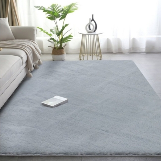 Simloveve Fellteppich Kunstfell teppich, rechteckig - XL, Höhe: 22 mm, Super Soft Shaggy Teppich 200 x 290 cm