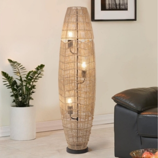 HOME DELUXE Stehlampe aus Jute KIKO - Natur
