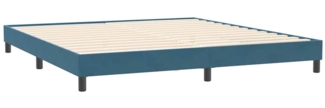 vidaXL Bettgestell ohne Matratze Dunkelblau 200x210 cm Samt 4101377