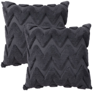 GarveeMore Kissenbezug Plüsch-Faux-Woll-Kissenbezüge, dekorative Boho-Kissenbezüge, 1 Stück