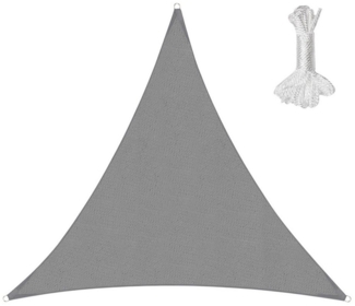 Sekey Sonnensegel HDPE Sonnensegel Dreieckig mit UV-Schutz 50+, Winddicht und Reißfest