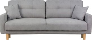 Home affaire 3-Sitzer Triplo wahlweise mit Bettfunktion und Bettkasten, incl. Zierkissen, B/T/H: 215/100/89 cm Liegefläche 191 x 145 cm