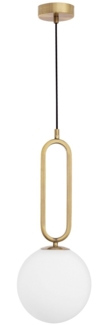Nova Luce 9191201 GRUS Pendelleuchte 20cm Gold Weiss E27