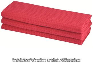 Engelland Geschirrtuch Poliertuch, (Vorteils-Set, 9-tlg, Waffel-Pique), 100 % Baumwolle, integrierte Aufhängeschlaufe, 70x50 cm