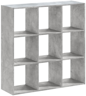 vidaXL Bücherregal Betongrau 102x32x102 cm Holzwerkstoff 852819