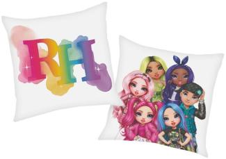 Herding Dekokissen Friends Rainbow High 40 x 40 cm Kinder Deko-Kissen Wende-Motiv