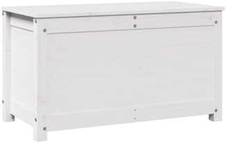 vidaXL Truhe Weiß 80x40x45,5 cm Massivholz Kiefer 823535