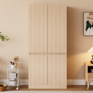 Kleiderschrank 70×40×170 cm mit Doppeltüren und großem Stauraum – modernes Holzdesign