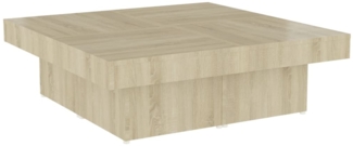vidaXL Couchtisch Sonoma-Eiche 90x90x28 cm Holzwerkstoff 806915