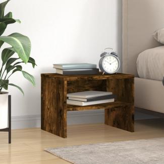 vidaXL Nachttisch Räuchereiche 40x30x30 cm Holzwerkstoff 815237