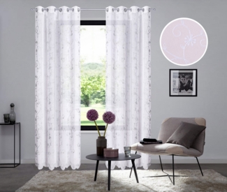 Home affaire Gardine Bisel, Ösen (1 St), transparent