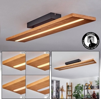 hofstein Deckenleuchte »Volano« dimmbare Deckenlampe aus Metall/Holz