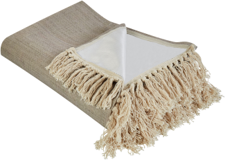 Picknickdecke DHANDI 200 x 200 cm Taupe