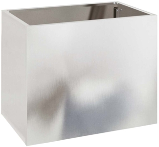 vidaXL Gartenblumentopf Silber 50 x 32 x 40 cm Edelstahl 876354