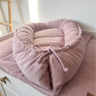 LittleANTunique Bettnestchen Cord rosa
