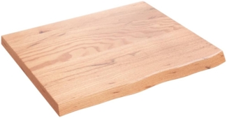vidaXL Waschtischplatte Hellbraun 60 x 50 x 2 cm Massivholz Behandelt 3156107