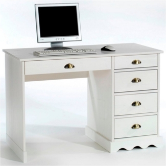 IDIMEX Schreibtisch COLETTE, Schreibtisch Bürotisch Arbeitstisch Kiefer massiv Landhausstil in vers
