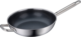 WMF Bratpfanne Ultimate Profi Resist, Edelstahl (1-tlg), Honeycomb-Wabenstruktur, backofenfest, Hohlgriff, Schüttrand