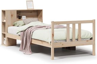 vidaXL Bücherregalbett ohne Matratze 75x190 cm Massivholz Kiefer 3322291