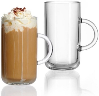 Ritzenhoff & Breker Henkelglas Marco, Becher mit Henkel, Trinkglas, Henkelbecher, Glas, Klar, 270 ml, 816075