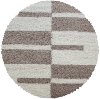 Ayyildiz Teppiche Hochflor-Teppich Gala Shaggy 2505, rund, Höhe: 30 mm, Wohnzimmer