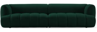 Micadoni Modulares Sofa Harry 4-Sitzer Samtstoff Flaschengrün