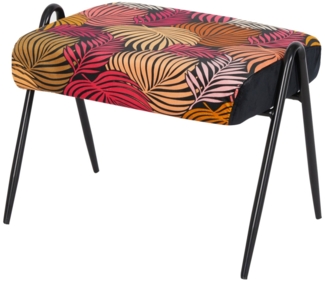 HTI-Living Olean Leaf Rot Polsterhocker B/H/T 55 x 42 x 39 cm