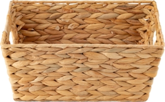 ECHTWERK Aufbewahrungskorb Rechteckiger Flechtkorb (1 St), aus Wasserhyazinthe, handgeflochten