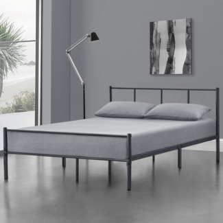 Metallbett Laos 120x200 cm Dunkelgrau