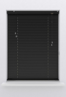 my home Jalousie Amalia, mit Bohren, freihängend, 50mm Lamellen aus Aluminium-Matt, Bedienung durch Schnurzug