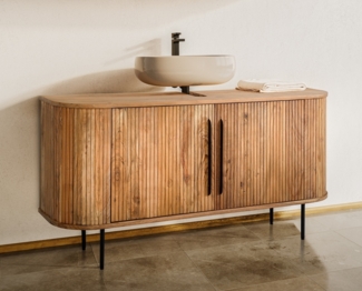 Waschbeckenunterschrank 145x65cm 'Atlantic' Akazie massiv