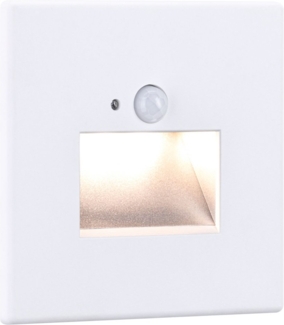 Paulmann 93133 LED Wandeinbauleuchte Edge Quadro Bewegungsmelder 80x42mm 2700K Weiß