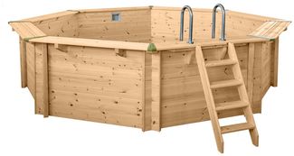 Interline Summer Holz Schwimmbad Bali Set 3 natur